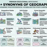 synonyms of geography