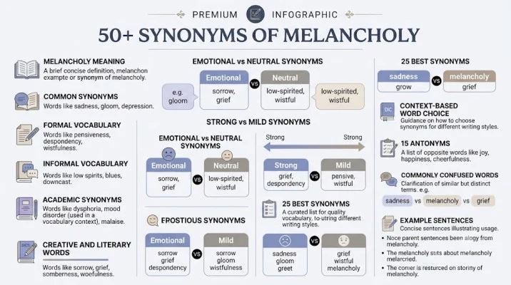 synonyms of melancholy