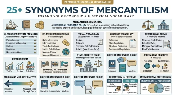 synonyms of mercantilism