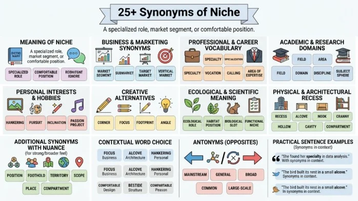 synonyms of niche