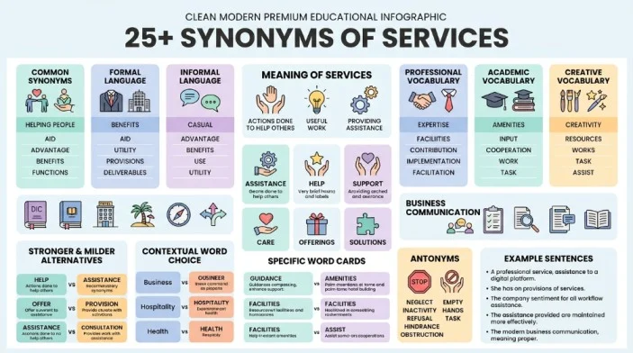 synonyms of services