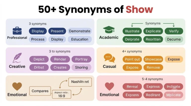 synonyms of show