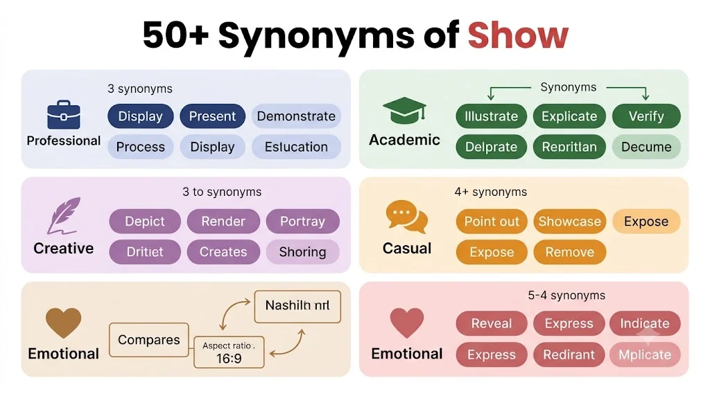 synonyms of show