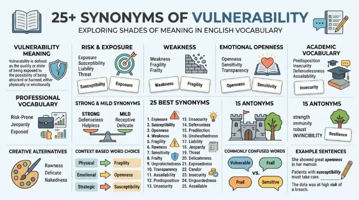 synonyms of vulnerability