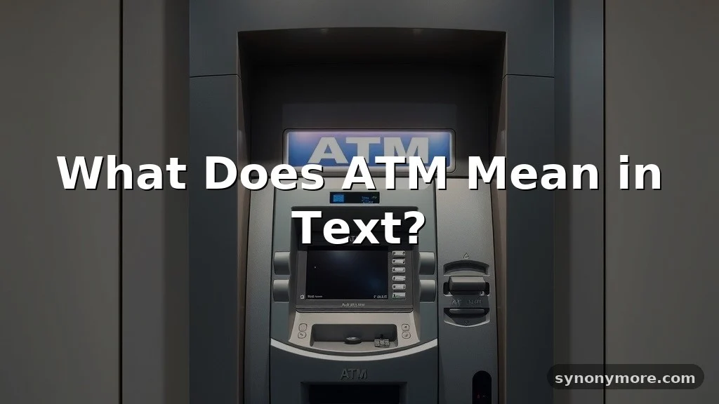 atm meaning in text