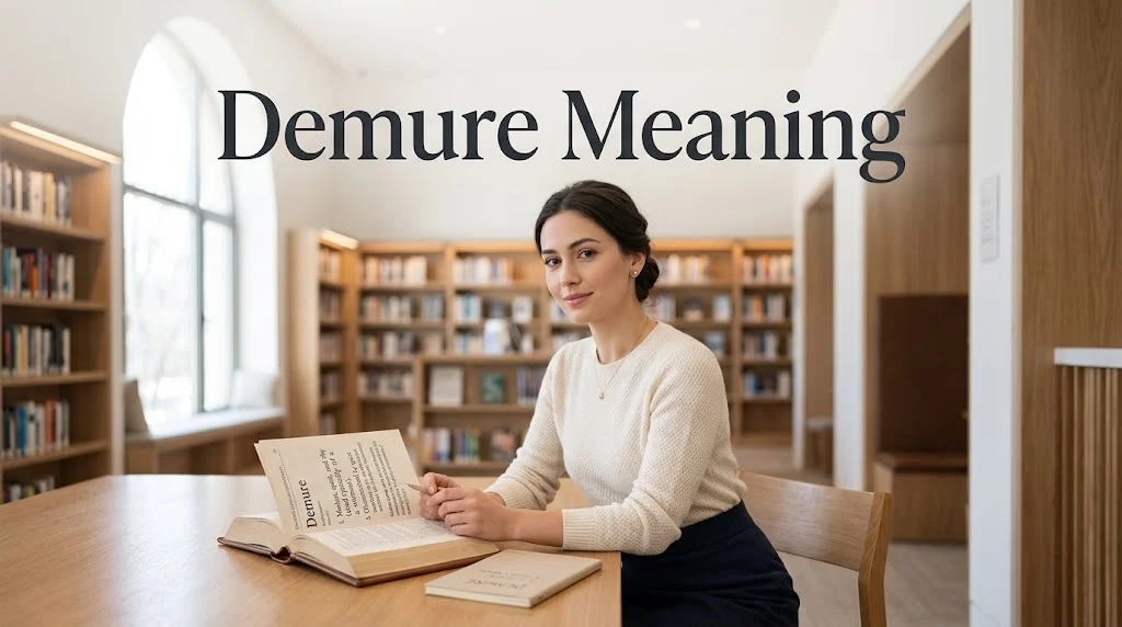demure meaning