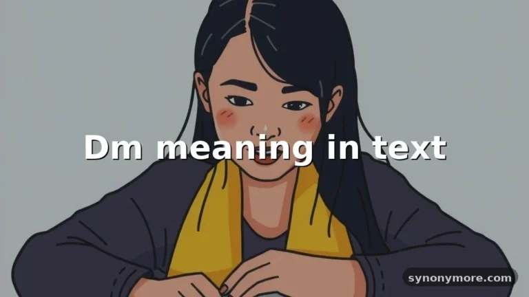 dm meaning in text