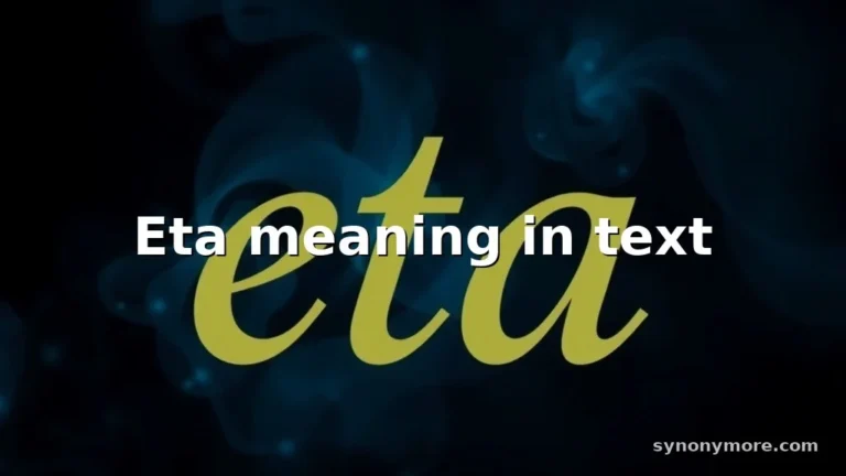 eta meaning in text