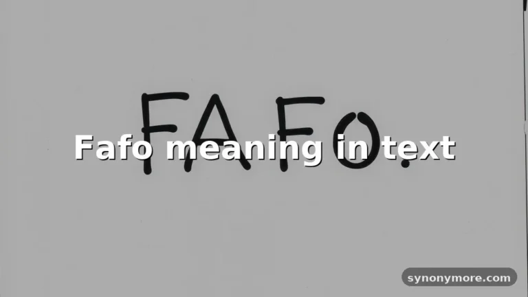 fafo meaning in text