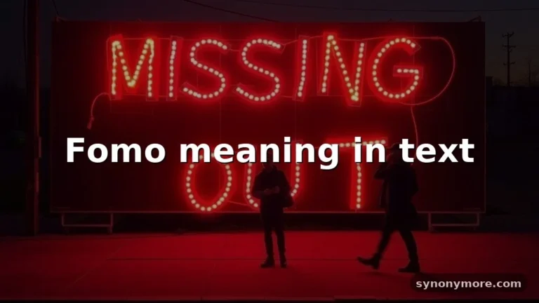fomo meaning in text