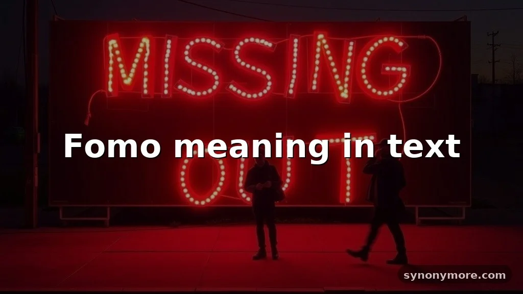 fomo meaning in text