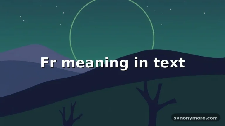 fr meaning in text