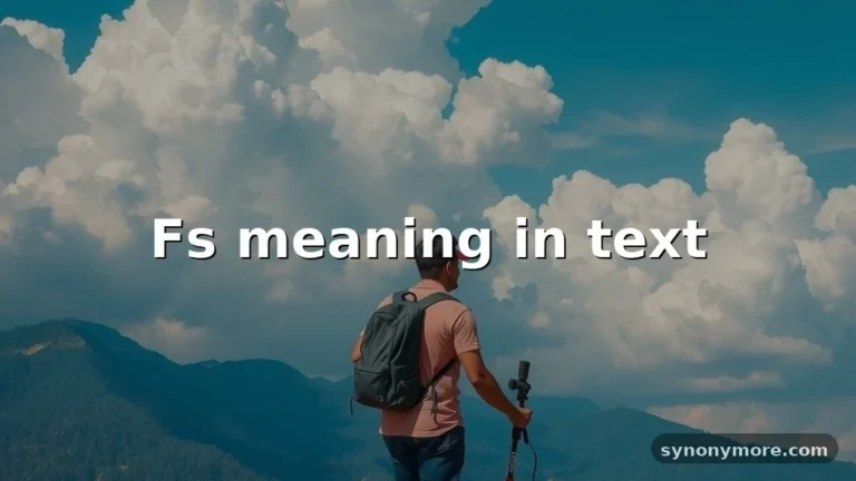 fs meaning in text