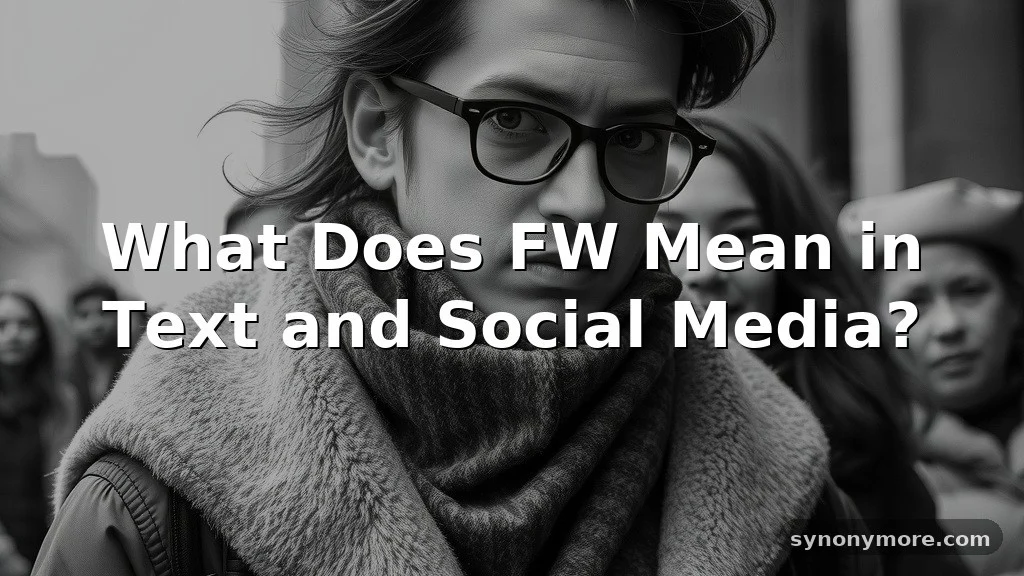 fw meaning in text