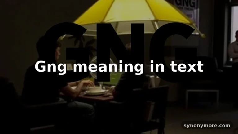 gng meaning in text
