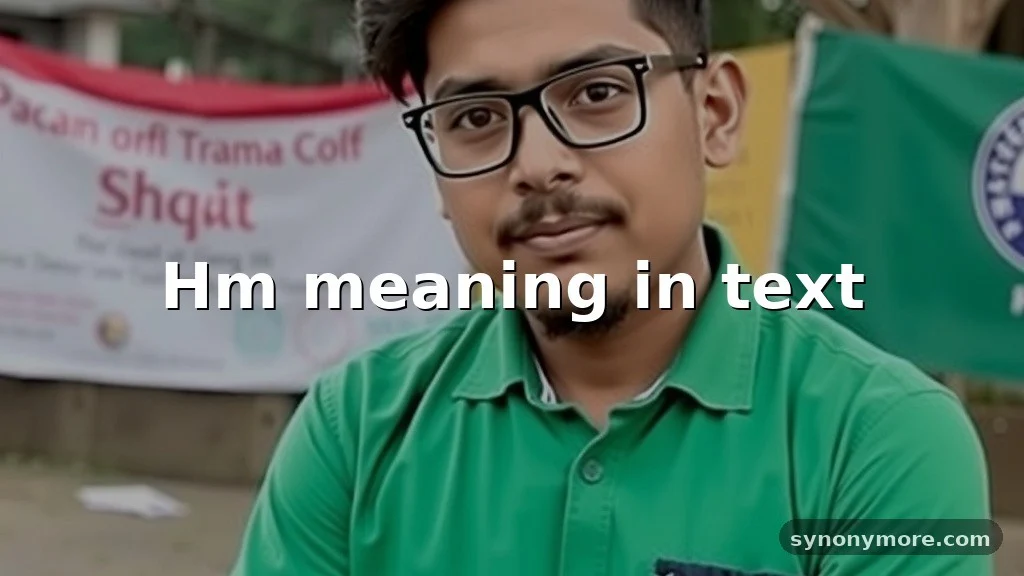 hm meaning in text
