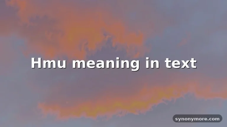 hmu meaning in text
