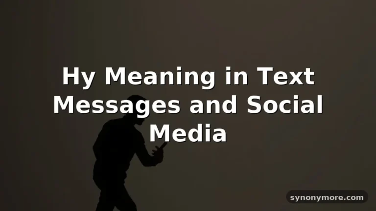 hy meaning in text