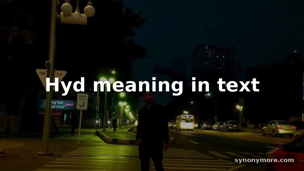 hyd meaning in text
