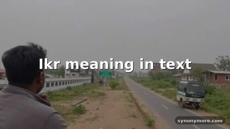 ikr meaning in text