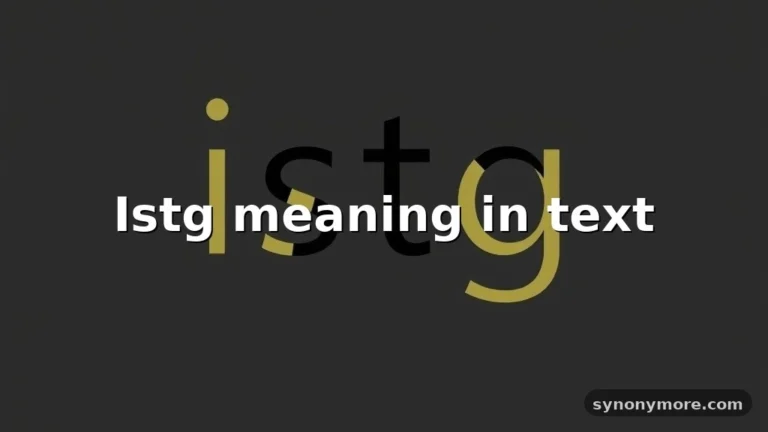 istg meaning in text