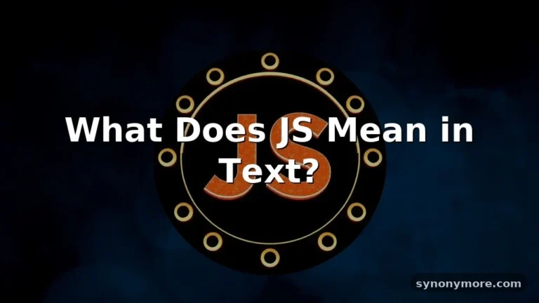 js meaning in text