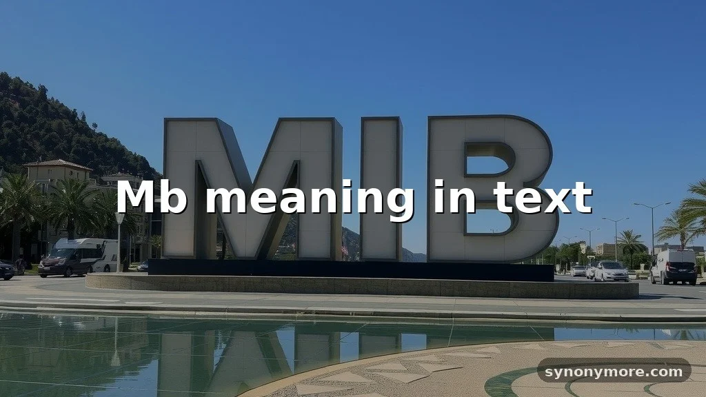 mb meaning in text