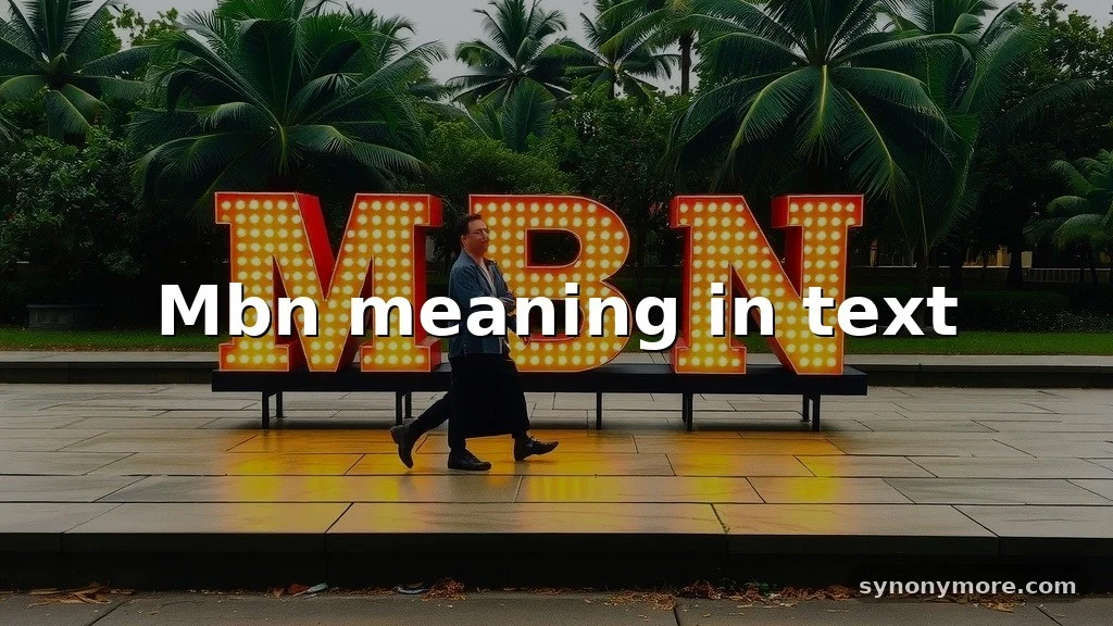 mbn meaning in text