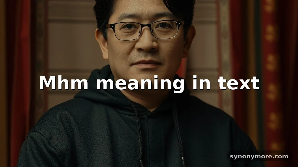 mhm meaning in text