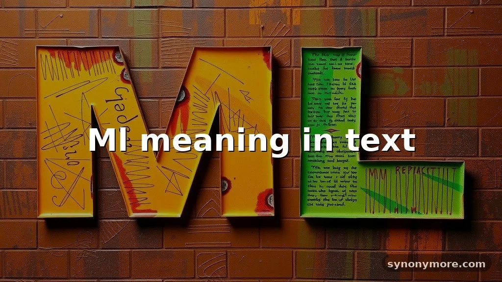ml meaning in text