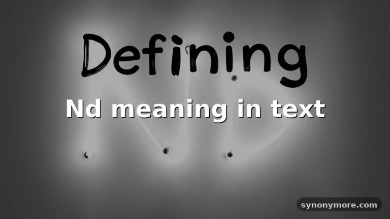 nd meaning in text