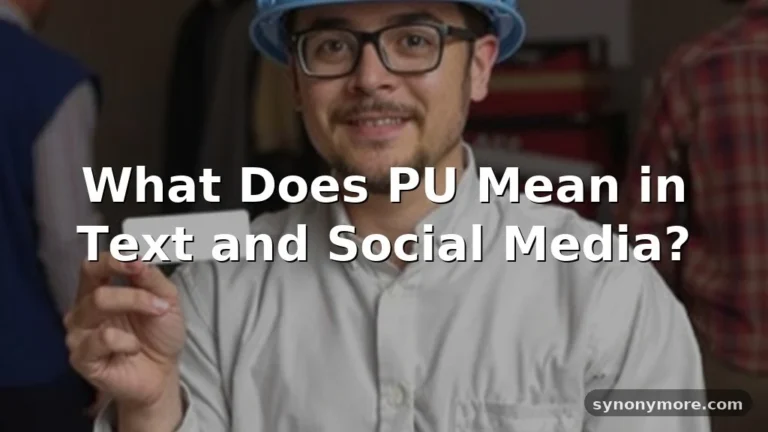 pu meaning in text