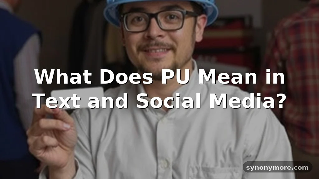 pu meaning in text