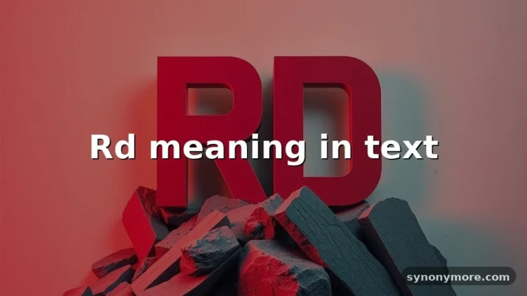 rd meaning in text