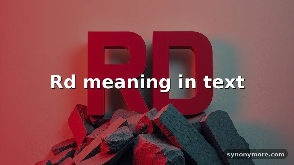 rd meaning in text