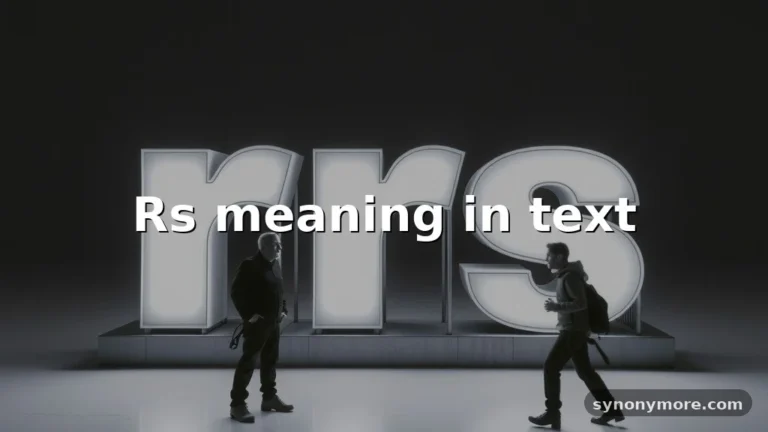 rs meaning in text