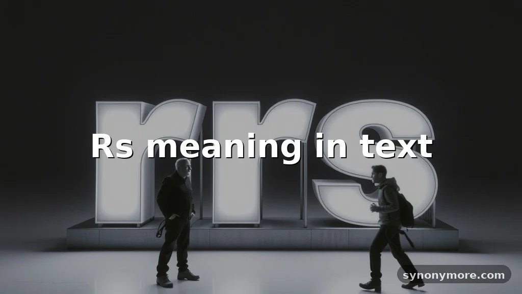 rs meaning in text