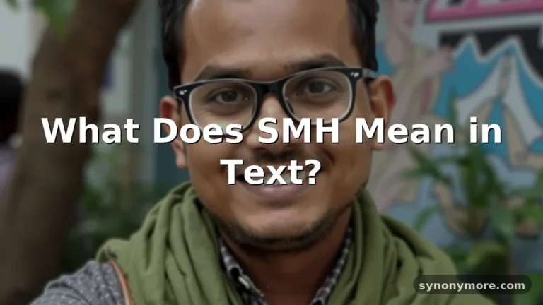 smh meaning in text