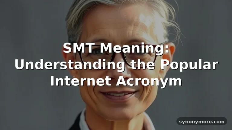 smt meaning in text