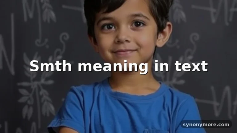 smth meaning in text