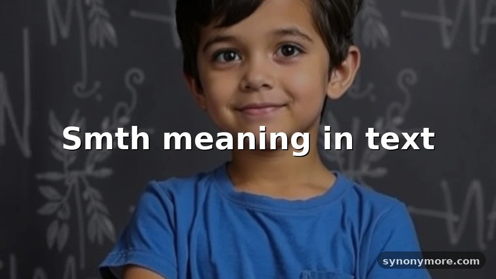 smth meaning in text