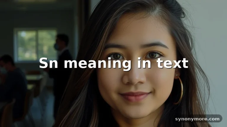 sn meaning in text