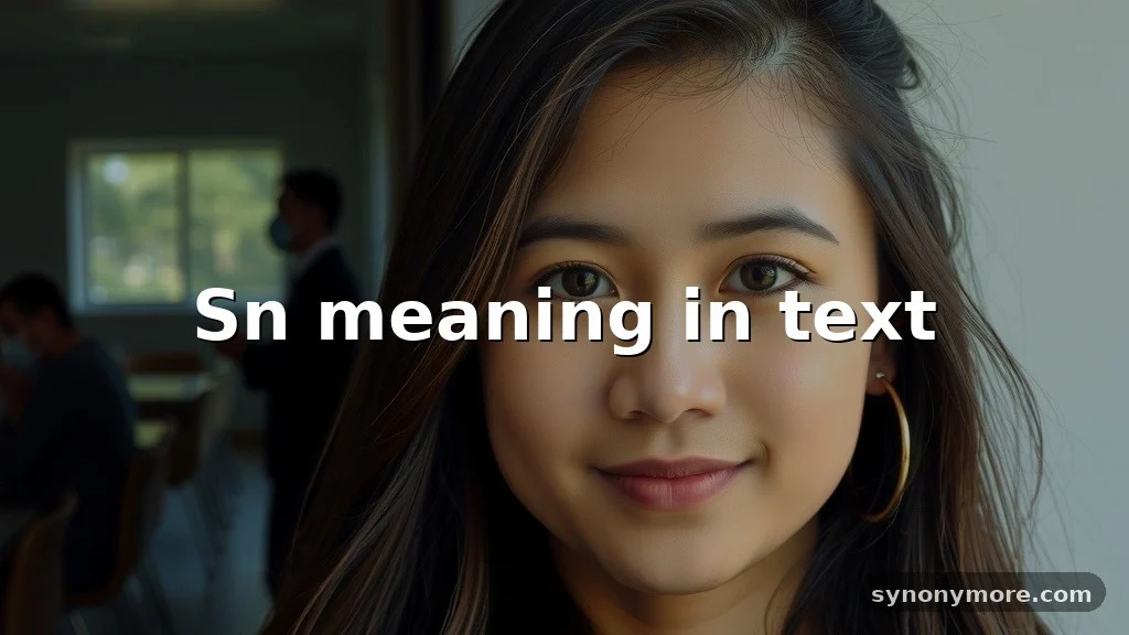sn meaning in text