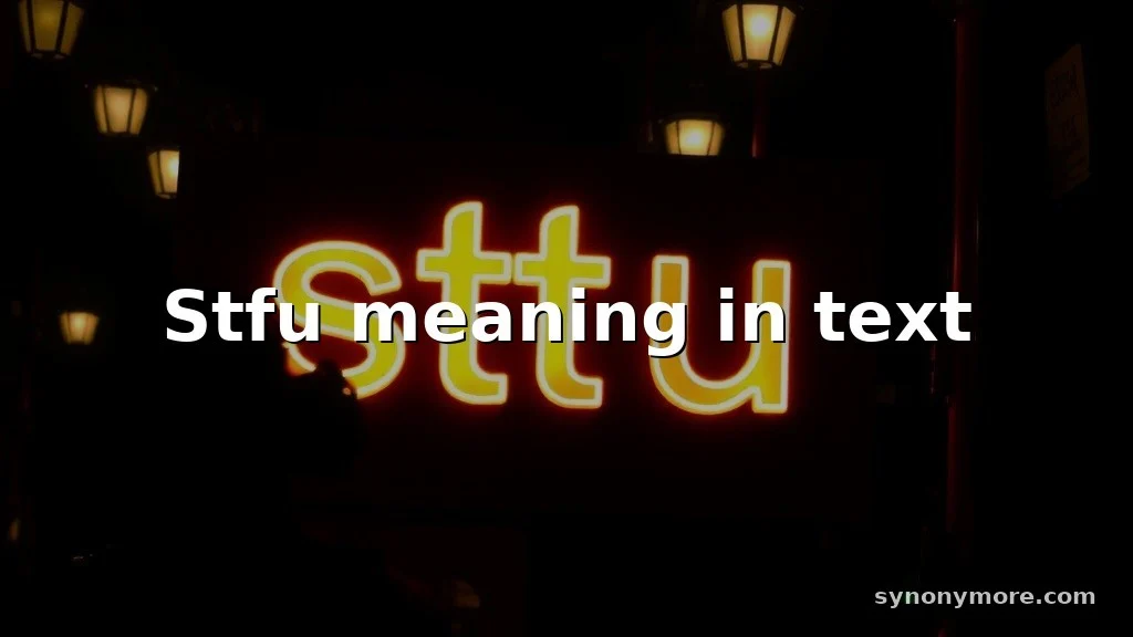 stfu meaning in text