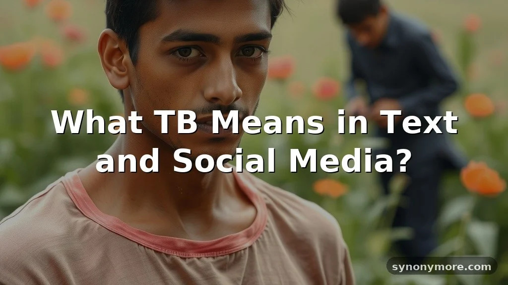 tb meaning in text