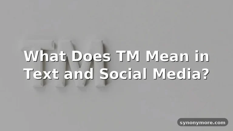 tm meaning in text
