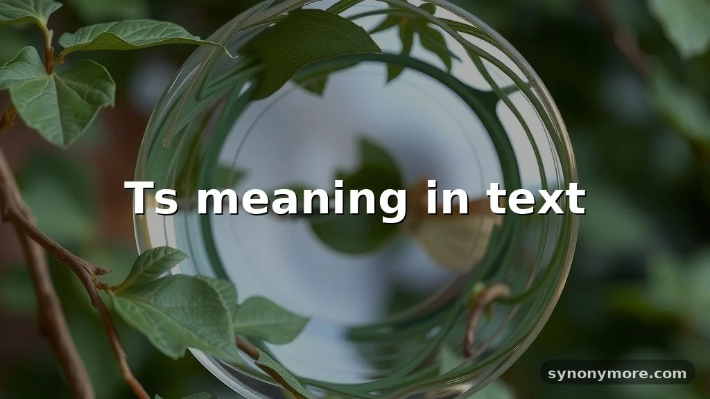 ts meaning in text