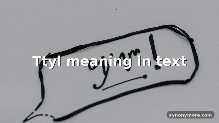 ttyl meaning in text