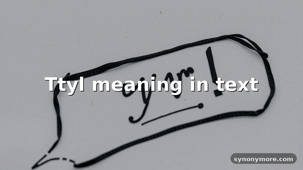 ttyl meaning in text
