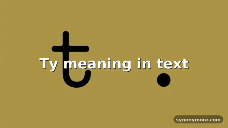 ty meaning in text